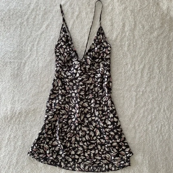 🌸Free People | Satin Hang On Halter Dress - Picture 5 of 6